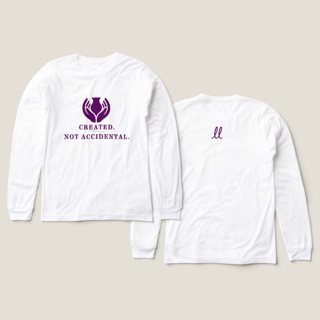 T-shirt En Tri-matière Créé. Pas accidentel. (Motif recto et verso)