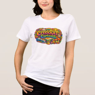 T-shirt En Tri-matière CreekRat   CreekRat Co.   Logo Inspiré des Années 