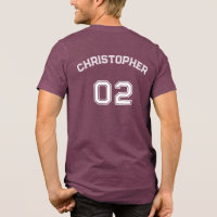 Créer un nom de joueur Jersey nombre Mens Maroon