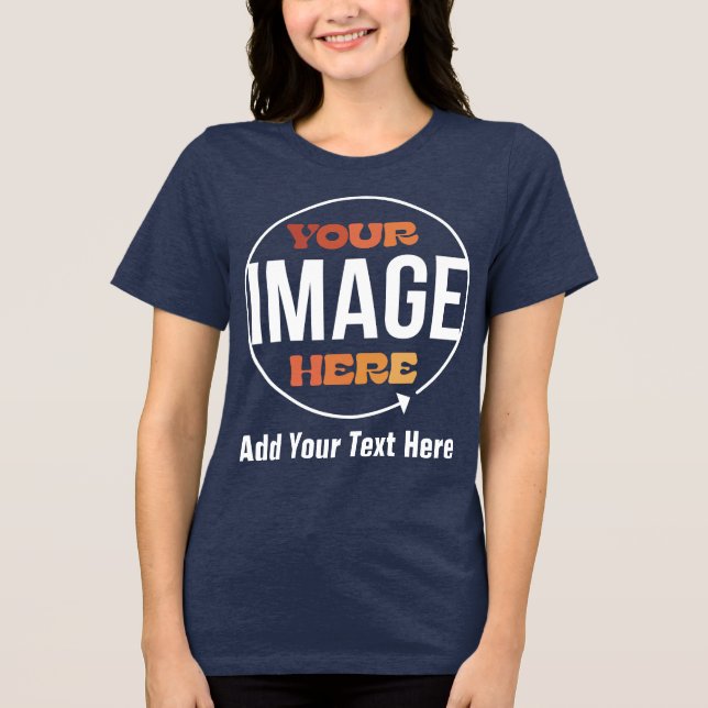 T-shirt En Tri-matière Créez vos propres cadeaux personnalisés sur mesure (Recto)