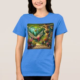 T-shirt En Tri-matière Créez votre endroit heureux - Design de jardin pai