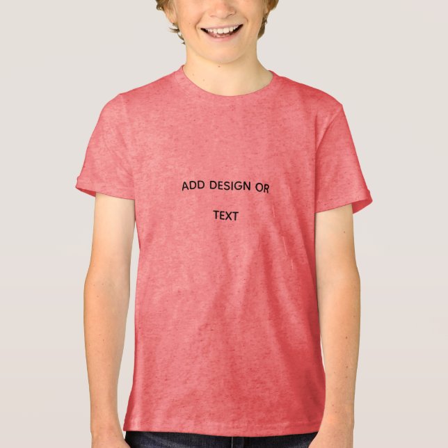 T-shirt En Tri-matière Créez votre propre simple (Recto)