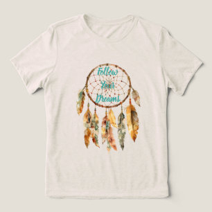 T-shirt En Tri-matière Crème Rustique Floral Boho