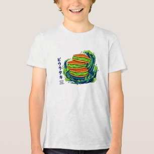 T-shirt En Tri-matière Crêpes Crémeuses au Matcha Kawaii - Art de Vague O