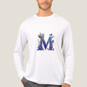 T-shirt En Tri-matière Cristal de Saphir Royal Couronne Monogramme M