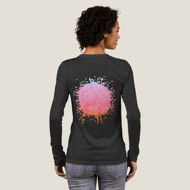 T-shirt En Tri-matière Croisement Pastel (Verso complet)