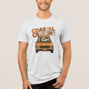 T-shirt En Tri-matière Croisière Côtière Surf Life Style Été Vintage