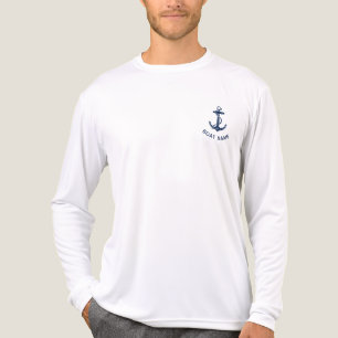 T-shirt En Tri-matière Croisière moderne avec ancre de bateau personnalis