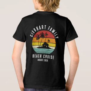 T-shirt En Tri-matière Croisière Rétro sur la Plage Famille Personnalisée