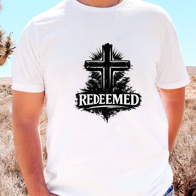T-shirt En Tri-matière Croix Chrétienne Rachetée (Créateur téléchargé)