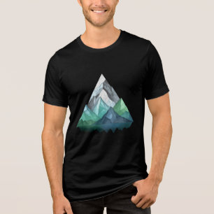 T-shirt En Tri-matière Croquis lignes d'un terrain de montagne triangulai