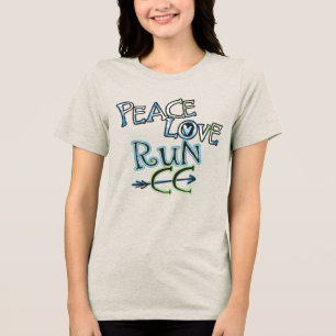 T-shirt En Tri-matière Cross Country PEACE LOVE RUN CC