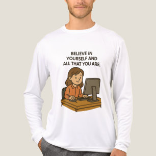 T-SHIRT EN TRI-MATIÈRE CROYEZ EN VOUS-MÊME ET EN TOUT CE QUE VOUS ÊTES