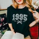 T-shirt En Tri-matière Custom 30th Birthday 1995 Lace Coquette Bow<br><div class="desc">Améliorez votre style avec ce tee-shirt 1995,  30e anniversaire en dentelle! Doté d'un design collégial vintage et d'un arc en dentelle délicat,  ce tee-shirt de naissance est parfait pour les anniversaires,  anniversaires et fêtes marquantes. Il fait un cadeau d'anniversaire parfait pour les femmes.</div>