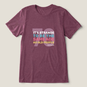 T-shirt En Tri-matière Custom Age & Name Funny Senior Birthday