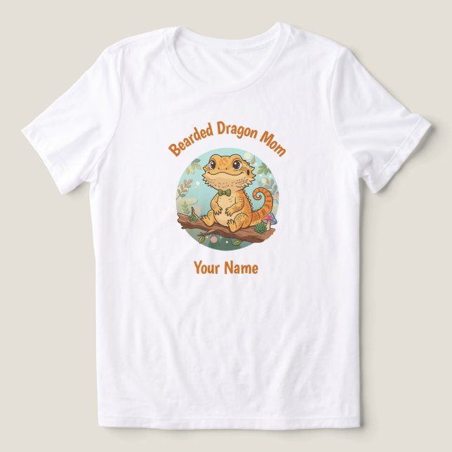 T-shirt En Tri-matière Custom Bearded Dragon Mom (Design Recto)