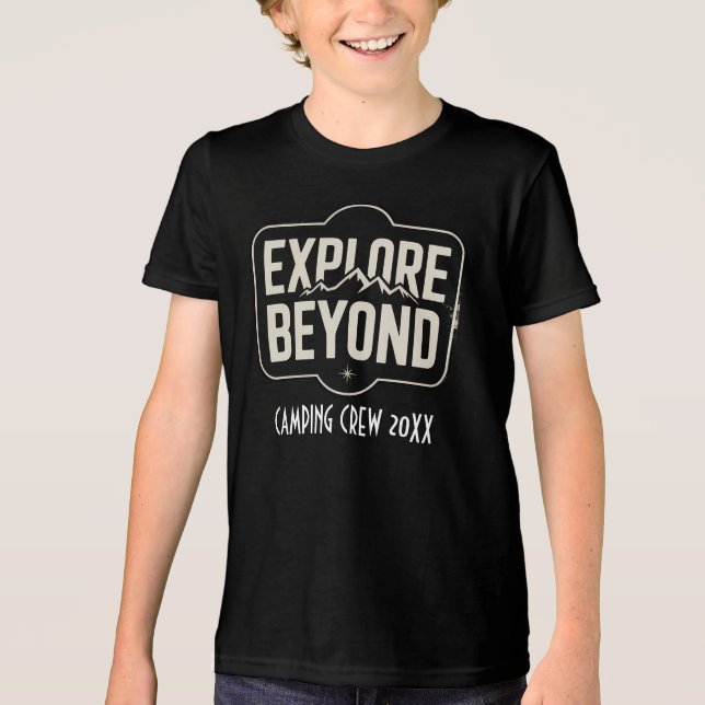 T-shirt En Tri-matière Custom Explore Beyond Camping Crew 2026 (Recto)