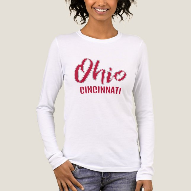 T-shirt En Tri-matière Custom Location & Text Ohio (Recto)