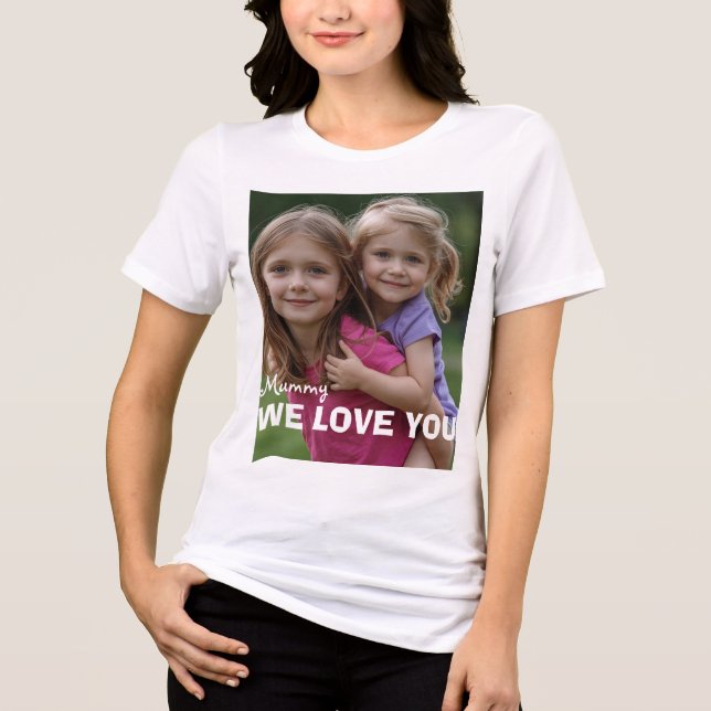 T-shirt En Tri-matière Customized with 2 and text (Recto)