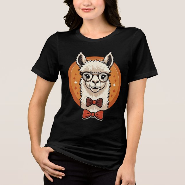 T-shirt En Tri-matière Cute Alpaca (Recto)