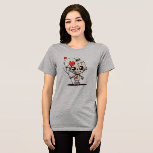 T-shirt En Tri-matière Cute ami Zombie - Bal en forme de coeur de l'amour
