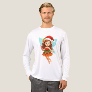 T-shirt En Tri-matière Cute Christmas Fairy Illustration Adorable Holiday
