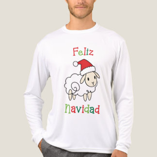 T-shirt En Tri-matière Cute Christmas Sheep – Feliz Navidad