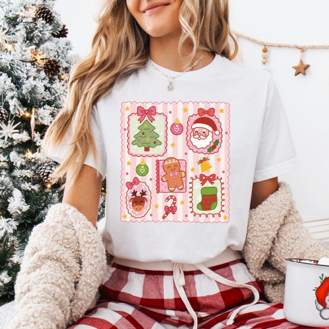 T-shirt En Tri-matière Cute Coquette Girly Frames Christmas (Créateur téléchargé)