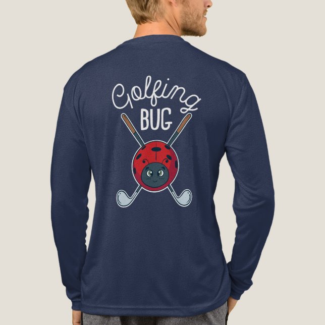 T-shirt En Tri-matière Cute et drôle Bug Golfing Custom Modern (Verso)
