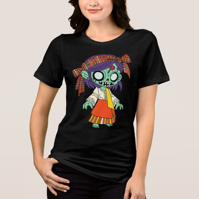 T-shirt En Tri-matière Cute Filipino Zombie (Recto)
