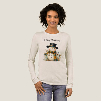 T-shirt En Tri-matière Cute Holiday Snowman T-Shirt