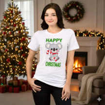 Cute Koala Bear Happy Christmas T-Shirt