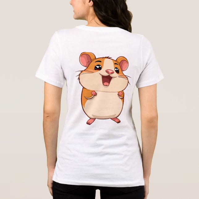 T-shirt En Tri-matière Cute Mouse Woman T-Shirt (Verso)