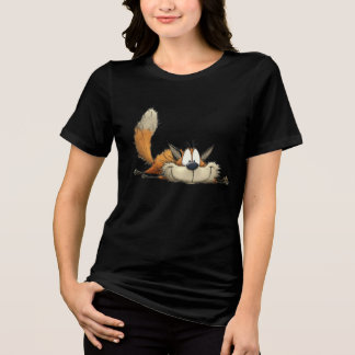 T-shirt En Tri-matière Cute Relaxed Fox Cartoon
