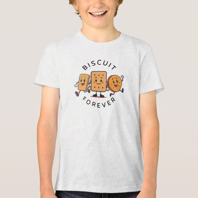 T-shirt En Tri-matière ​Cute Running Biscuits & Crackers Friends Kids' T (Recto)