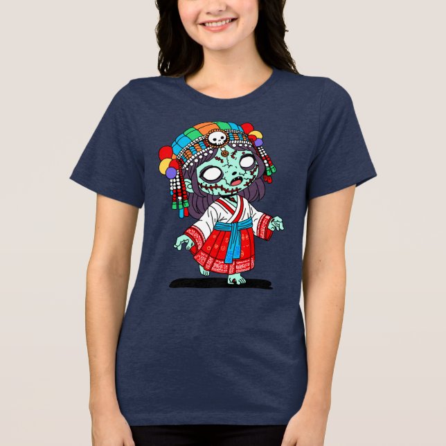 T-shirt En Tri-matière Cute Zombie coréen (Recto)