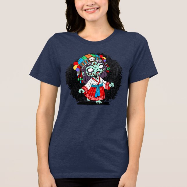 T-shirt En Tri-matière Cute Zombie coréen (Recto)