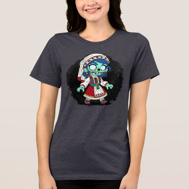 T-shirt En Tri-matière Cute Zombie turc (Recto)