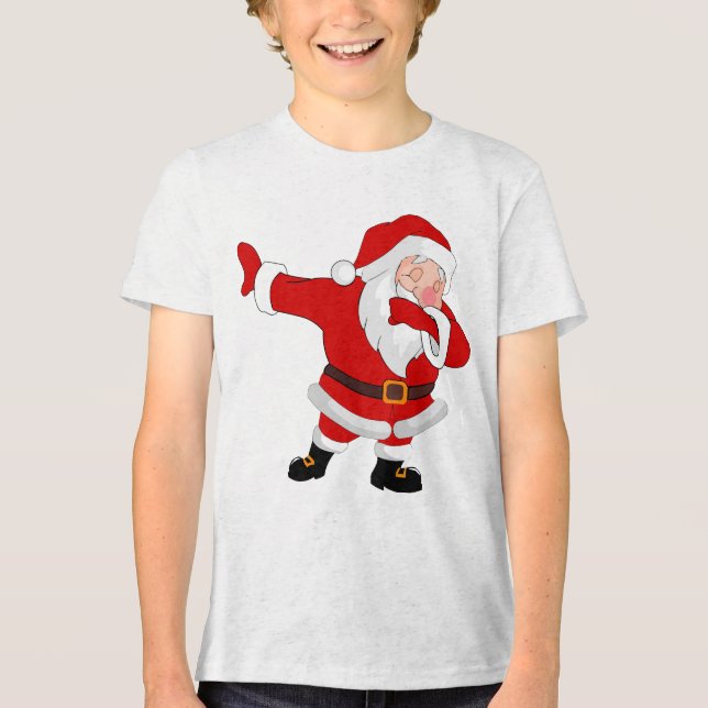 T-shirt En Tri-matière Dabbing Santa Claus Noël Dab (Recto)