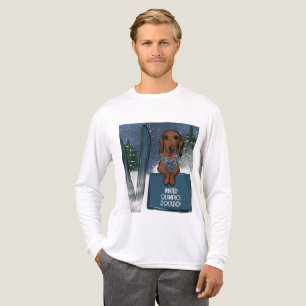 T-SHIRT  EN TRI-MATIÈRE DACHSHUND 