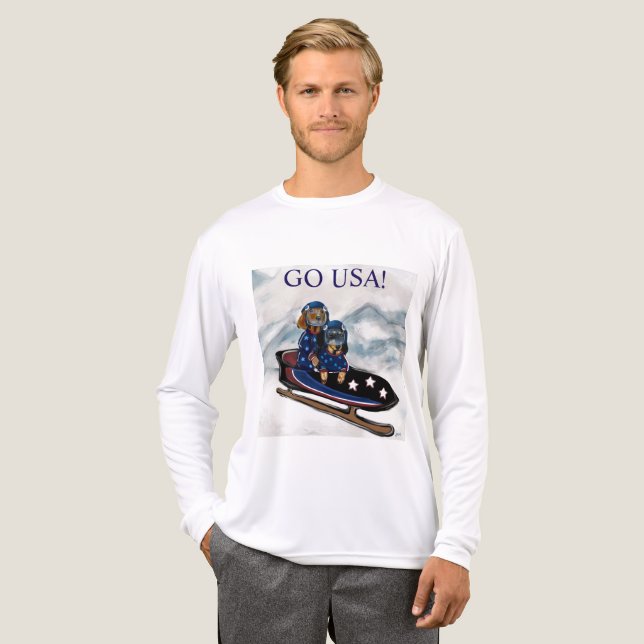 T-SHIRT  EN TRI-MATIÈRE DACHSHUND  (Recto complet)