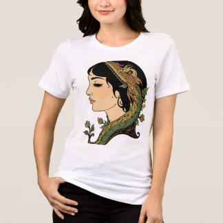 T-shirt En Tri-matière Dame aux cheveux de dragon – Femme de fantaisie pe
