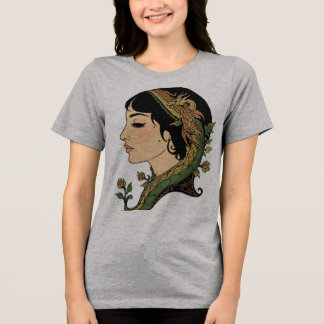 T-shirt En Tri-matière Dame aux cheveux de dragon – Femme de fantaisie pe