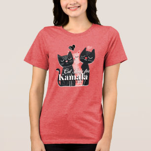 T-shirt En Tri-matière Dame de chat pour Kamala Harris 2024