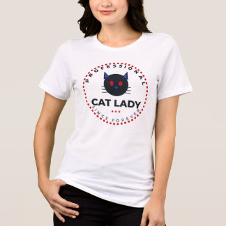 T-shirt En Tri-matière Dame de Chat Professionnelle Depuis Toujours Drôle