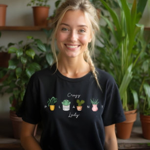 T-shirt En Tri-matière Dame Plante folle Chic Plantes pointillés