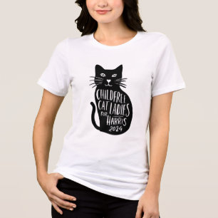 T-shirt En Tri-matière Dames de chats pour enfants pour Harris 2024 Tee