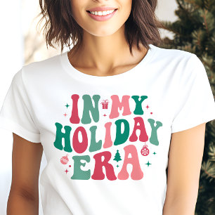 T-shirt En Tri-matière Dans mon ère de vacances rétro Noël