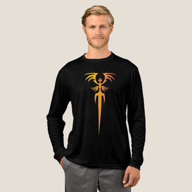 T-shirt En Tri-matière Dark Tribal Phoenix Emblem – Mythic Symbol (Recto complet)