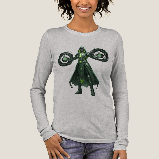 T-shirt En Tri-matière Dark Warlock Magic Gamer Aesthetic Streetwear (Recto)